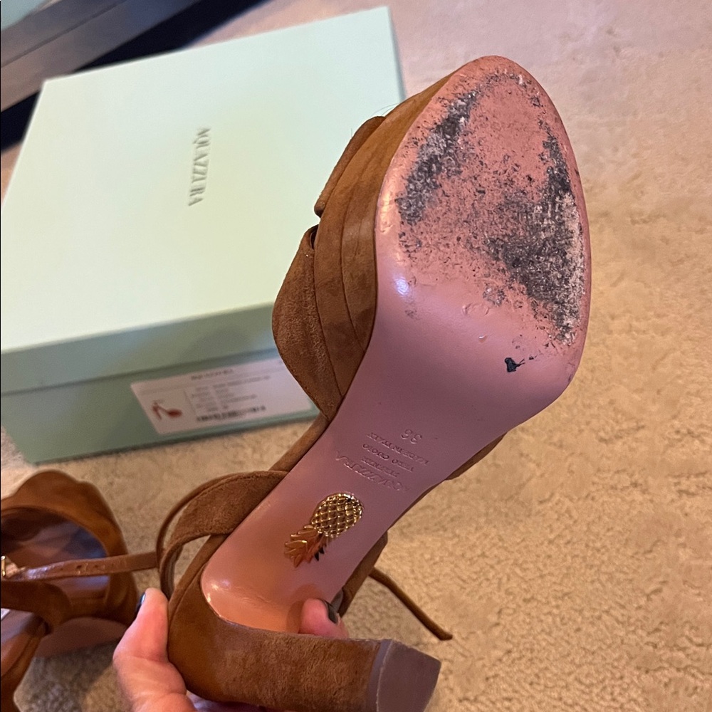 Aquazzura suede platform heels - Picture 3 of 4